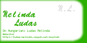 melinda ludas business card